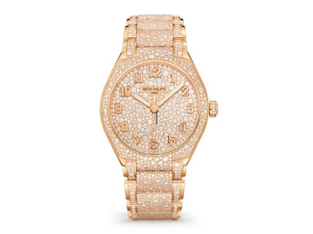 Patek Philippe Twenty~4 Rose Gold Full Factory Diamond Paved Watch 7300/1450R-001