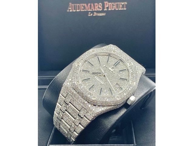 Audemars Piguet Royal Oak 41MM Iced Out Diamond watch 15400