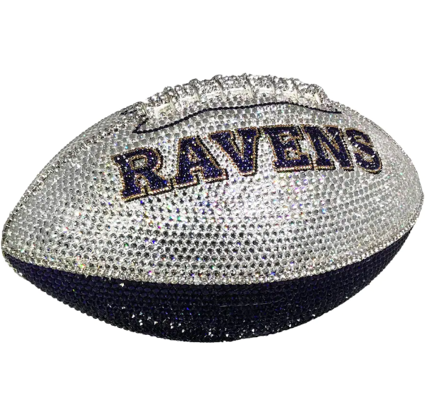 Baltimore Ravens Crystal Football other view