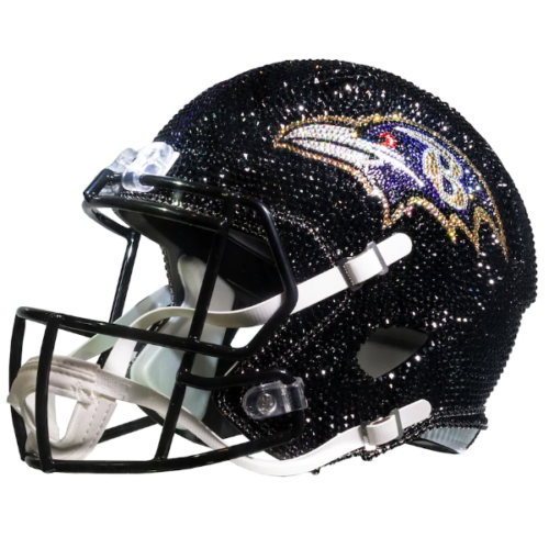 Baltimore Ravens Crystal Football Helmet