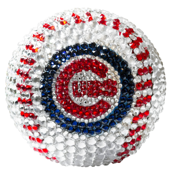 Chicago Cubs Crystal Baseball