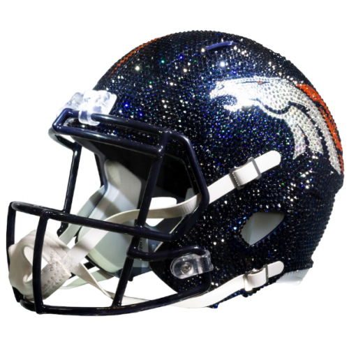 Denver Broncos Crystal Football Helmet