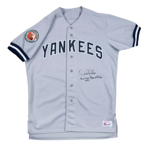 Derek Jeter Game Used Photo Matched Signed 1994 Rookie New York Yankees Jersey