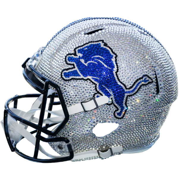 Detroit Lions Crystal Football Helmet