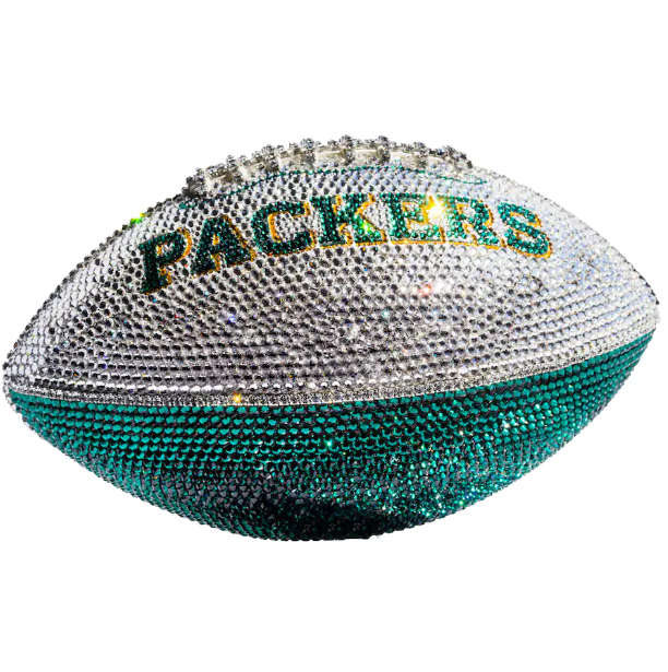 Green Bay Packers Crystal Football other view