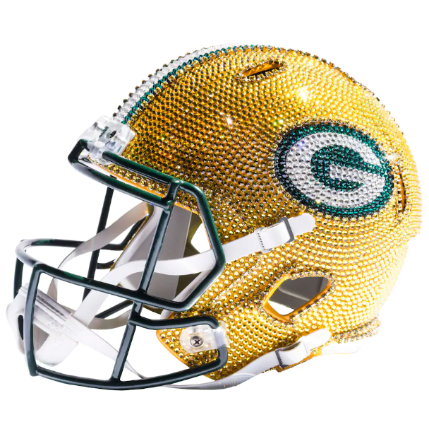 Green Bay Packers Crystal Football Helmet