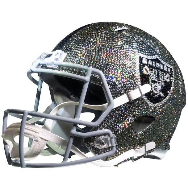Las Vegas Raiders Crystal Football Helmet