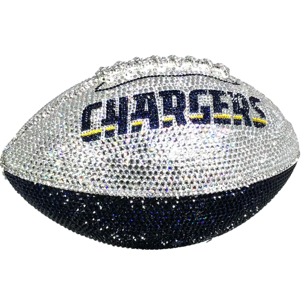 Los Angeles Chargers Crystal Football other view