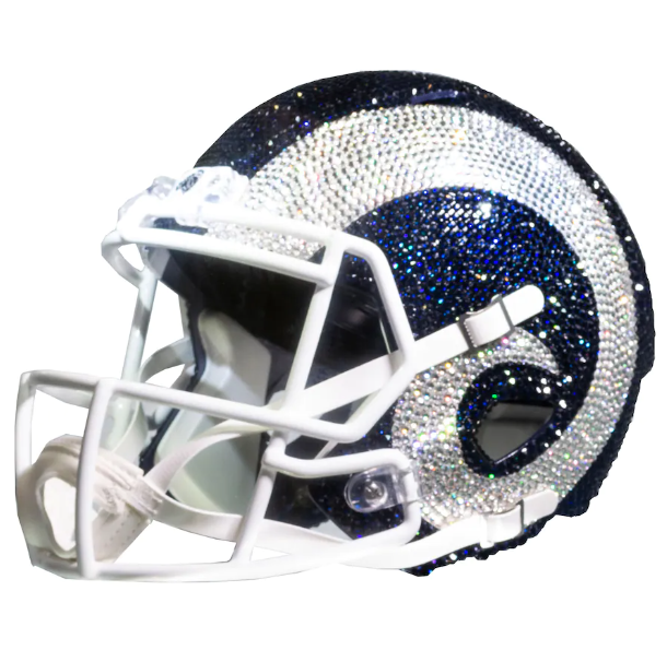 Los Angeles Rams Crystal Football Helmet