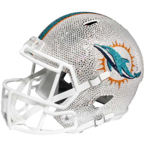 Miami Dolphins Crystal Football Helmet
