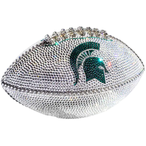 Michigan State Spartans Crystal Football design