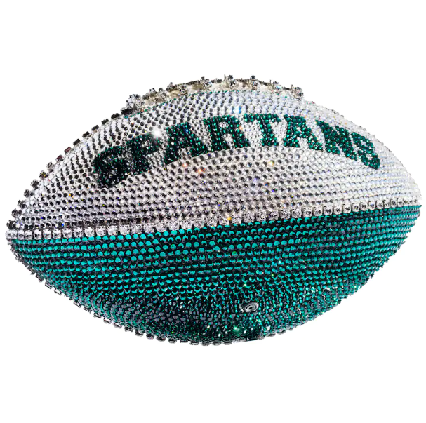 Michigan State Spartans Crystal Football other view
