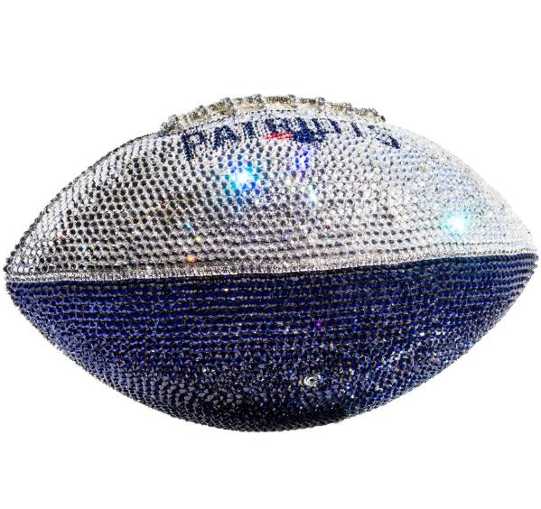 New England Patriots Crystal Football other view