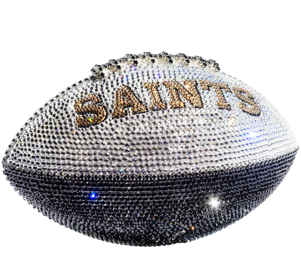 New Orleans Saints Crystal Football other view