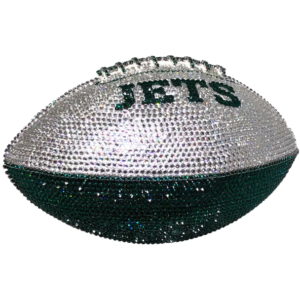 New York Jets Crystal Football other view