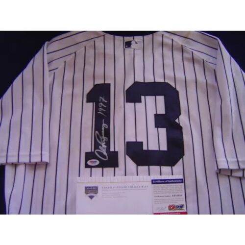 New York Yankees Alex Rodriguez Game Used Signed 1997 Rbi Bonds Jersey Steiner