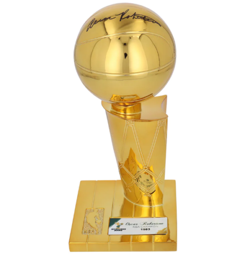 Oscar Robinson NBA Finals Trophy design