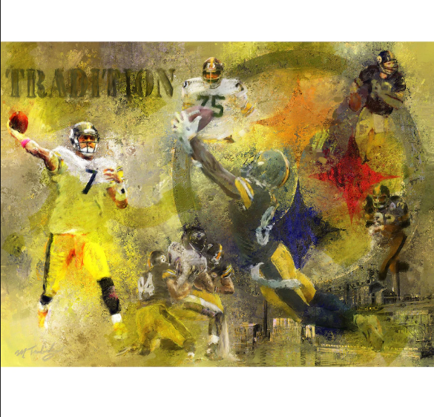 Pittsburgh Steelers Legacy Fine Art design