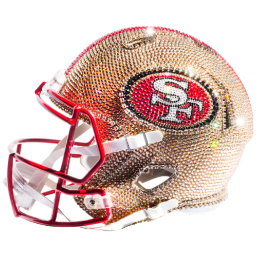 San Francisco 49ers Crystal Football Helmet