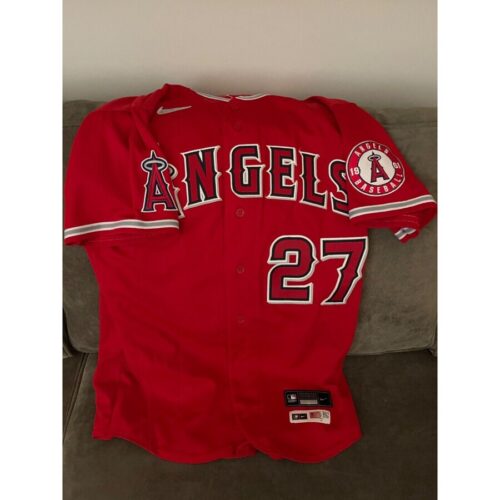 Mike Trout Game Used 2022 Fathers Day Jersey-Historic Game Jersey MLB Holo